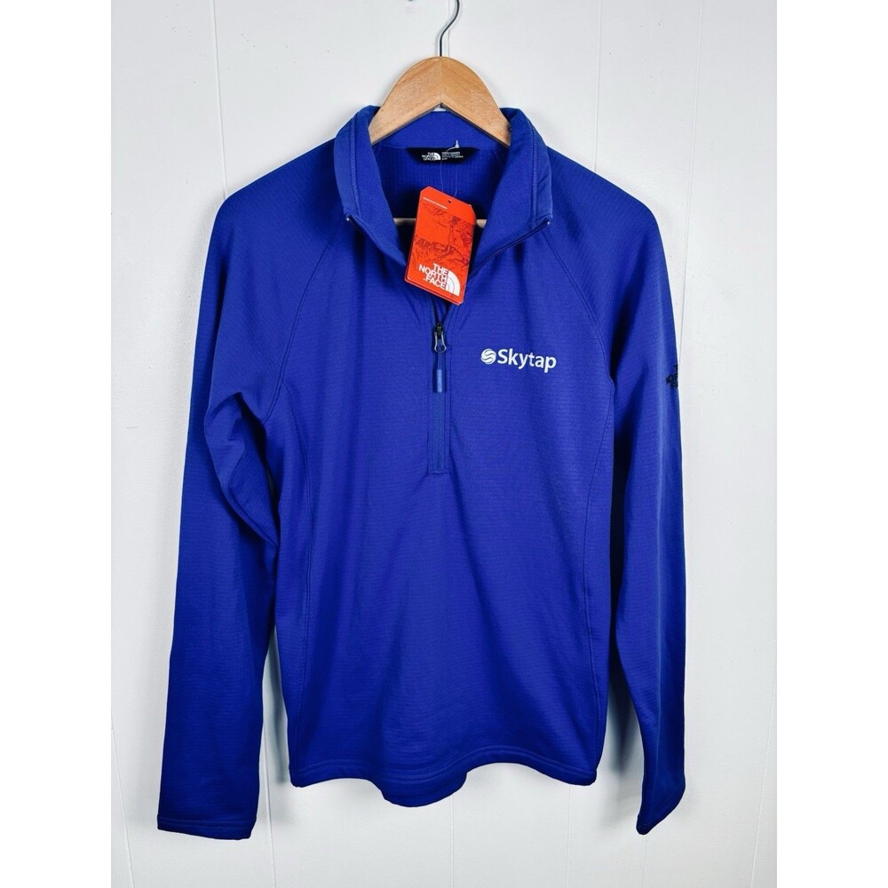The North Face Mountain Peaks 1/2 Zip MENS Small Slim Fit Jacket Blue Hike - NWT